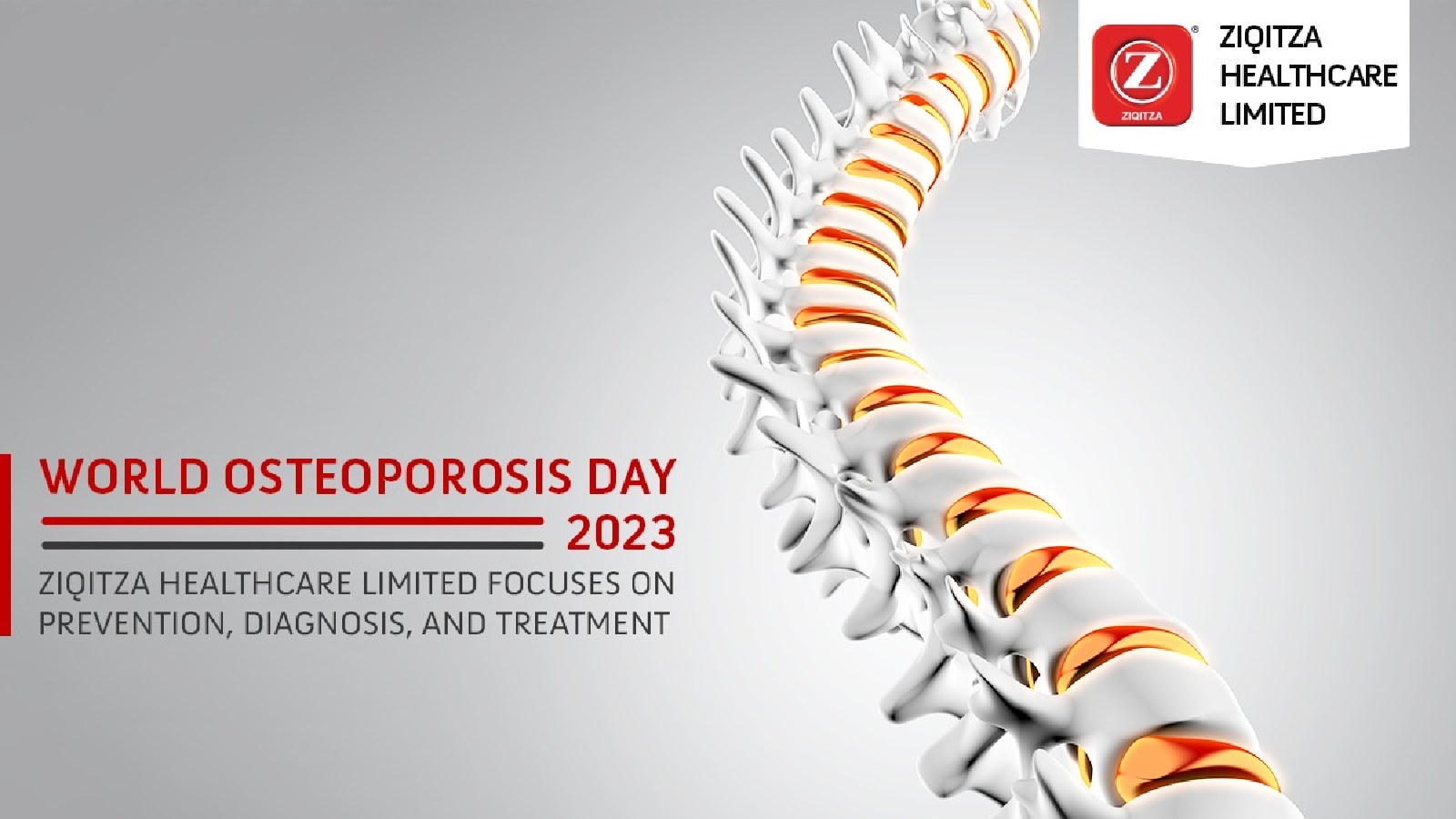 World Osteoporosis Day 2023: Ziqitza Healthcare Limited Focuses on Prevention, Diagnosis, and Treatment