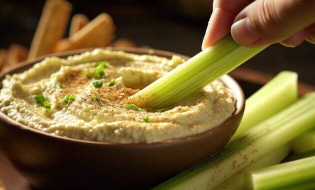 Can hummus and celery help in weight loss?